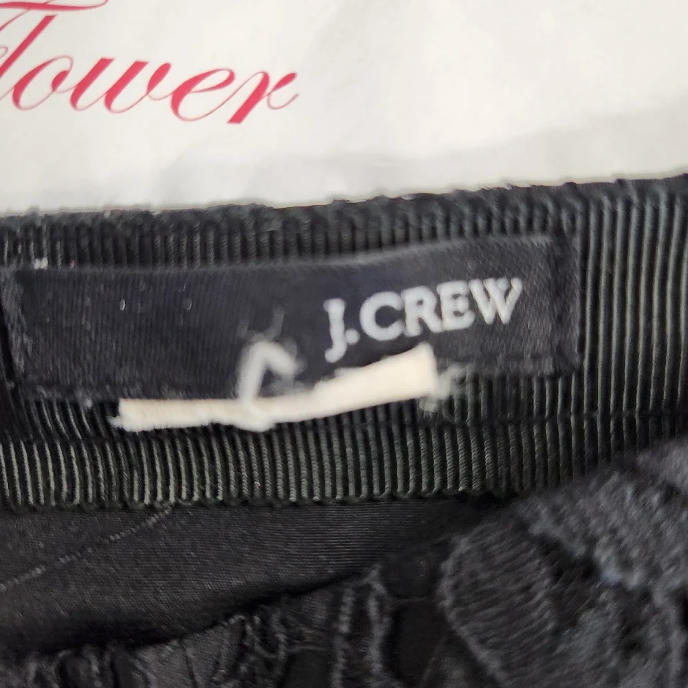 J. Crew Black Lace Pencil Skirt